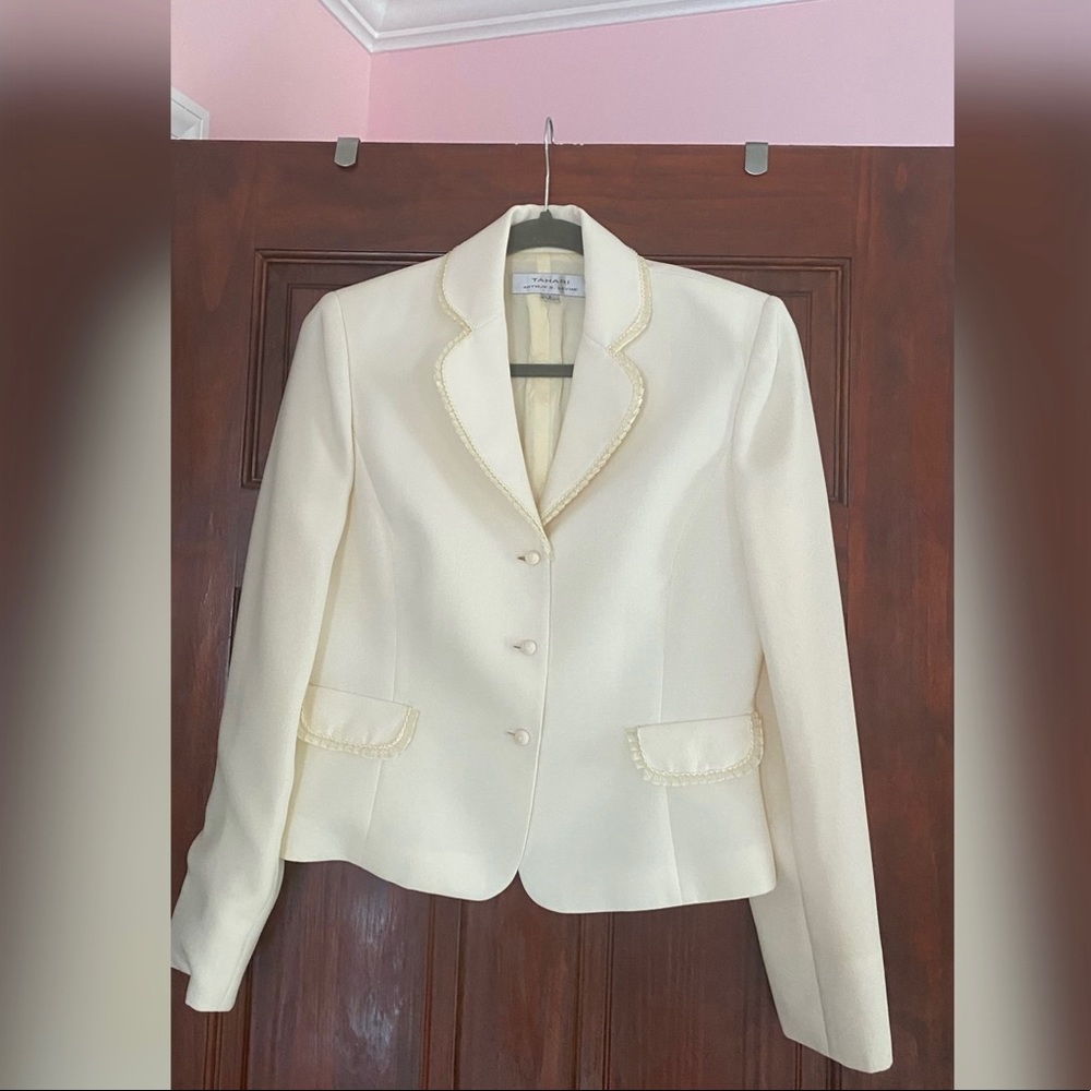 Womens White Blazer Suit Jacket